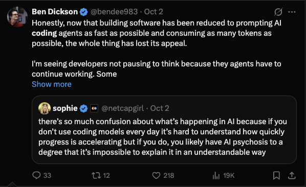Ben Dickson on AI coding losing its appeal
